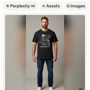 Vintage Alaska Eagle Wilderness Graphic Tee On Anvil Label Single Stitch  Sz 2X